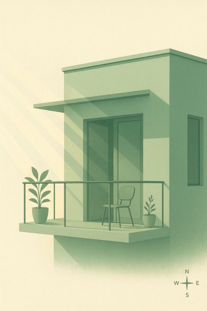 partially shaded balcony garden